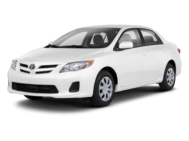 2011 Toyota Corolla LE in Super White — front three-quarter view