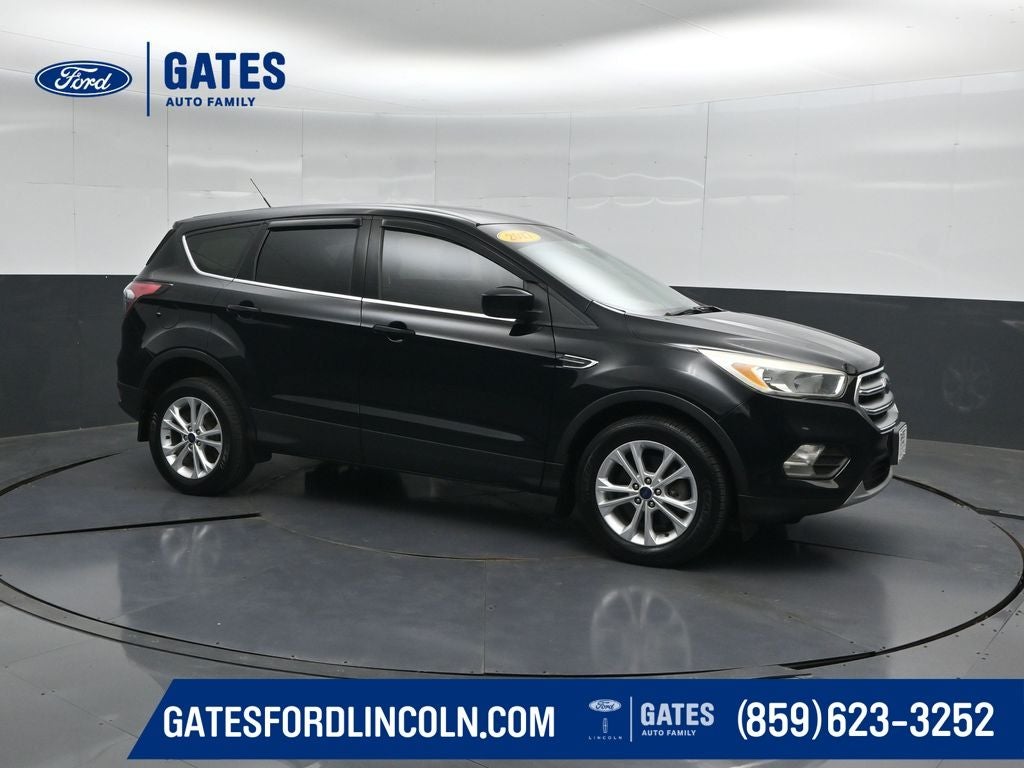 2017 Ford Escape SE in Shadow Black — front three-quarter view