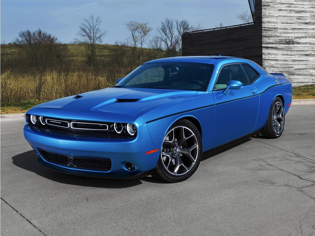 2017 Dodge Challenger R/T Shaker in Destroyer Gray Clearcoat — front three-quarter view