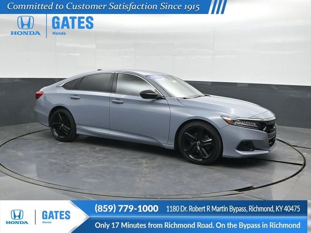 2022 Honda Accord Sport in Gray — front three-quarter view