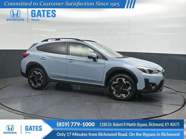 2023 Subaru Crosstrek Limited in Cool-Gray Khaki — front three-quarter view