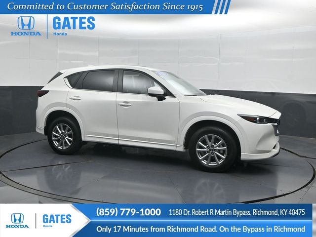 2025 Mazda Mazda CX-5 2.5 S Preferred Package in Rhodium White Metallic — front three-quarter view
