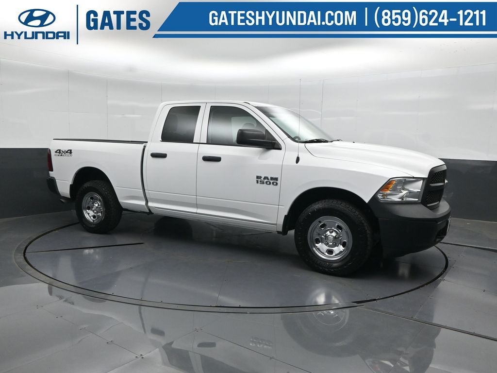 2017 RAM 1500 Tradesman in Bright White Clearcoat — front three-quarter view