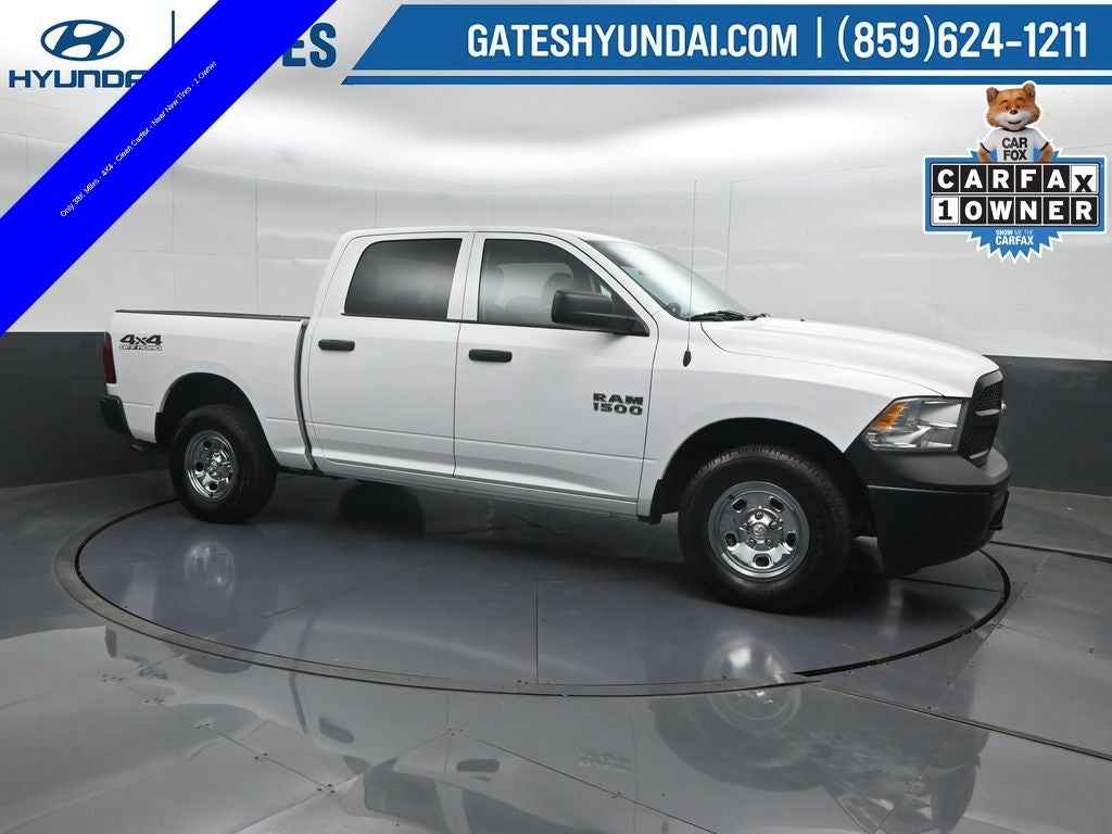 2016 RAM 1500 Tradesman in Bright White Clearcoat — front three-quarter view