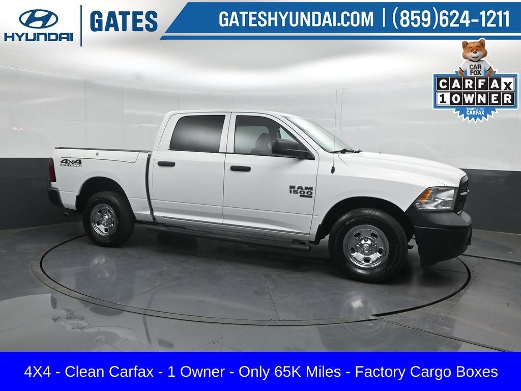 2021 RAM 1500 Classic Tradesman in Bright White Clearcoat — front three-quarter view