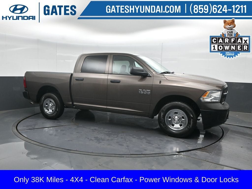 2018 RAM 1500 Tradesman in Walnut Brown Metallic Clearcoat — front three-quarter view