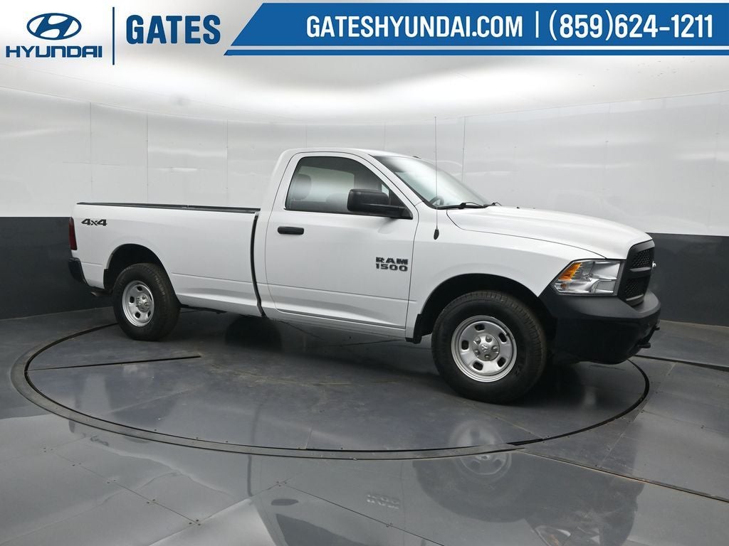 2017 RAM 1500 Tradesman in Bright White Clearcoat — front three-quarter view
