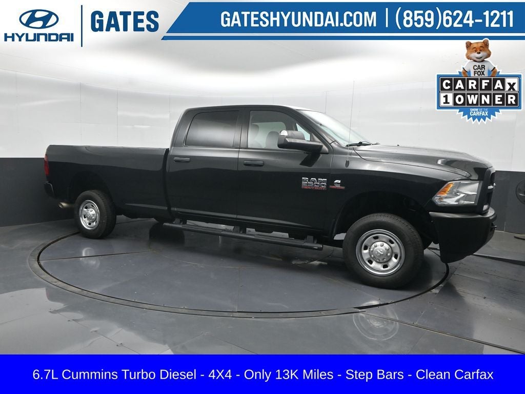 2016 RAM 2500 Tradesman in Black Forest Green Pearlcoat — front three-quarter view