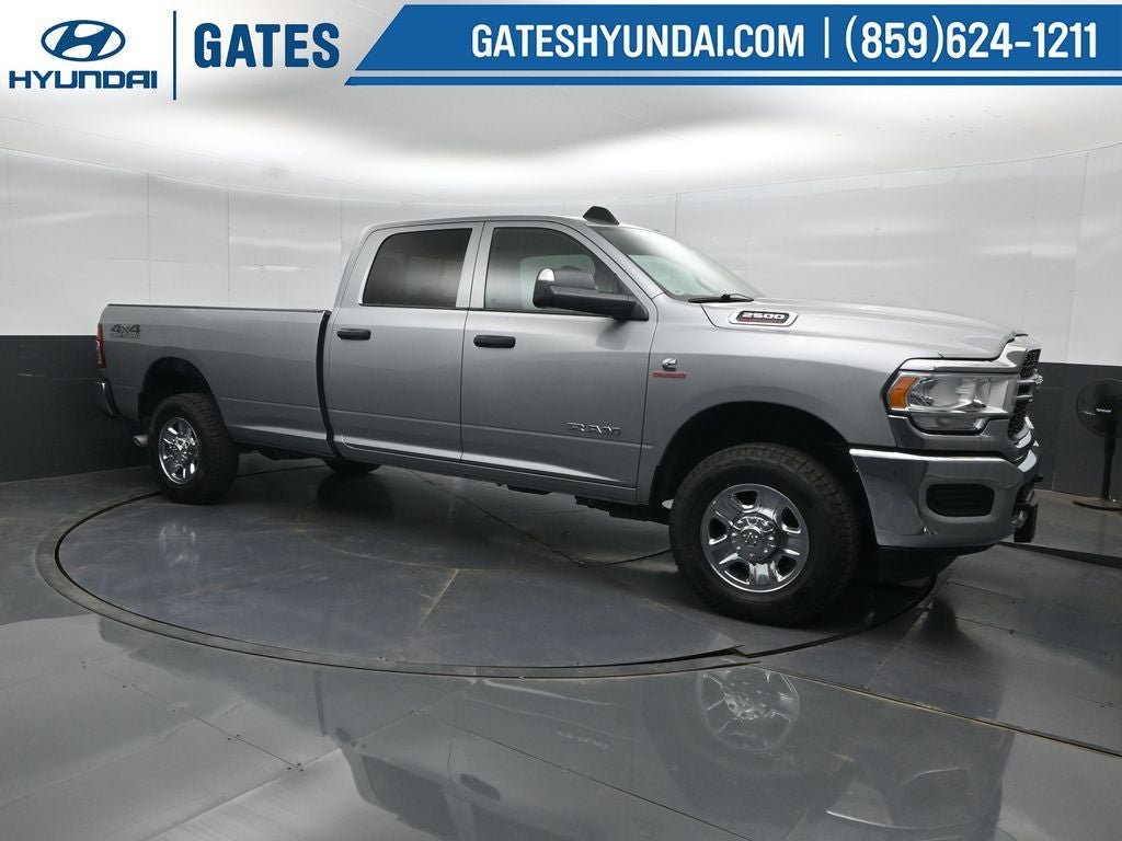 2021 RAM 2500 Tradesman in Billet Silver Metallic Clearcoat — front three-quarter view