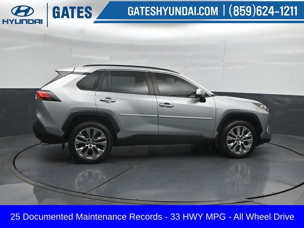 2019 Toyota RAV4 — rear three-quarter view