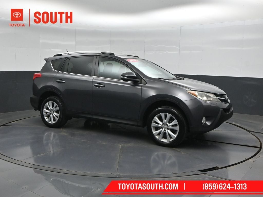 2014 Toyota RAV4 Limited in Magnetic Gray Metallic — front three-quarter view