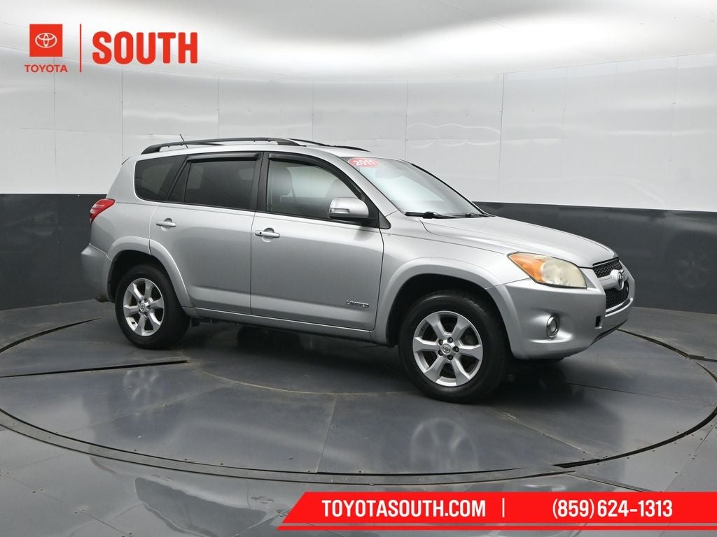 2011 Toyota RAV4 Limited in Classic Silver Metallic — front three-quarter view