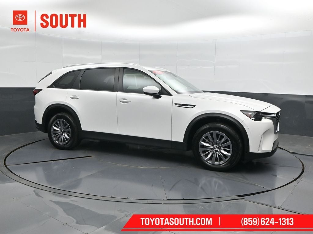2025 Mazda Mazda CX-90 3.3 Turbo Select in Rhodium White Premium — front three-quarter view