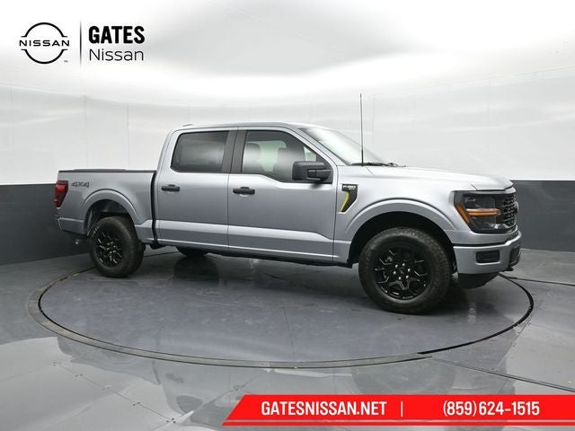 2025 Ford F-150 STX in Silver Metallic — front three-quarter view