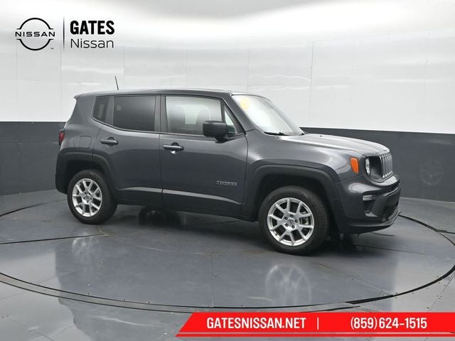 2023 Jeep Renegade Latitude in Graphite Gray — front three-quarter view