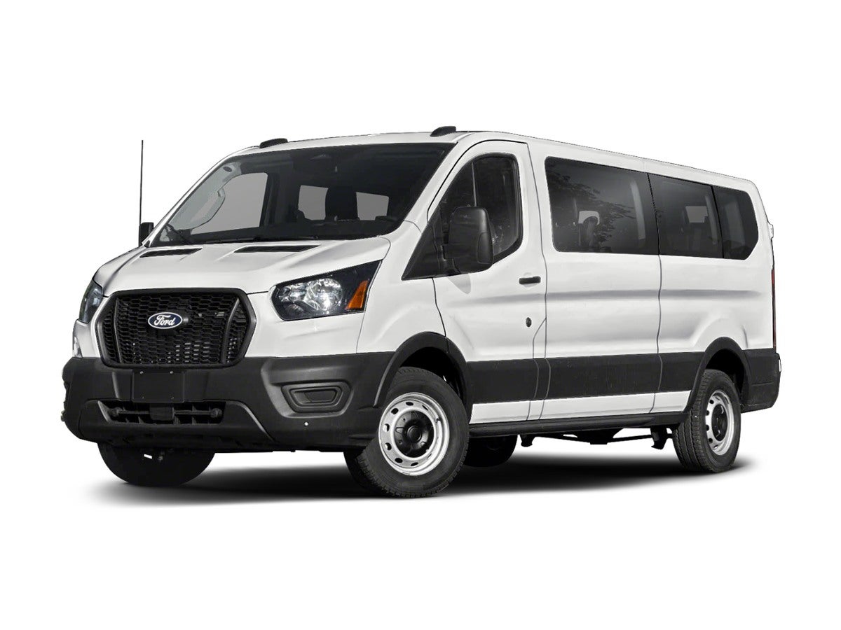 2026 Ford Transit-350 XL in Blue Metallic — front three-quarter view