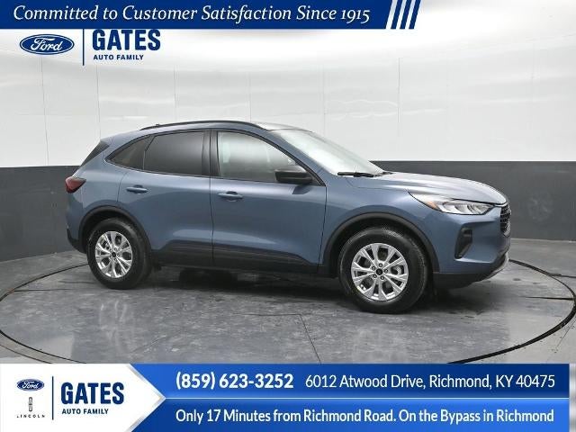 2026 Ford Escape Active in Vapor Blue Metallic — front three-quarter view