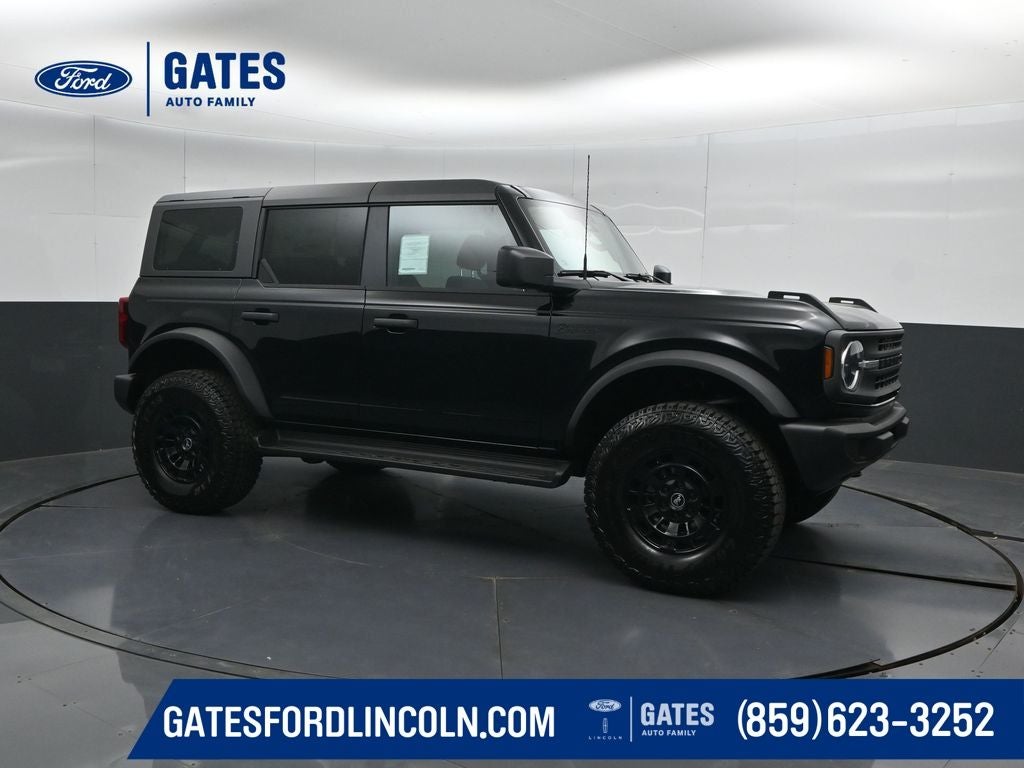 2026 Ford Bronco Big Bend in Shadow Black — front three-quarter view