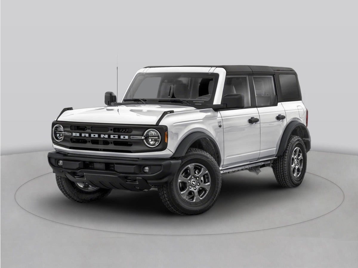 2026 Ford Bronco Big Bend in Oxford White — front three-quarter view