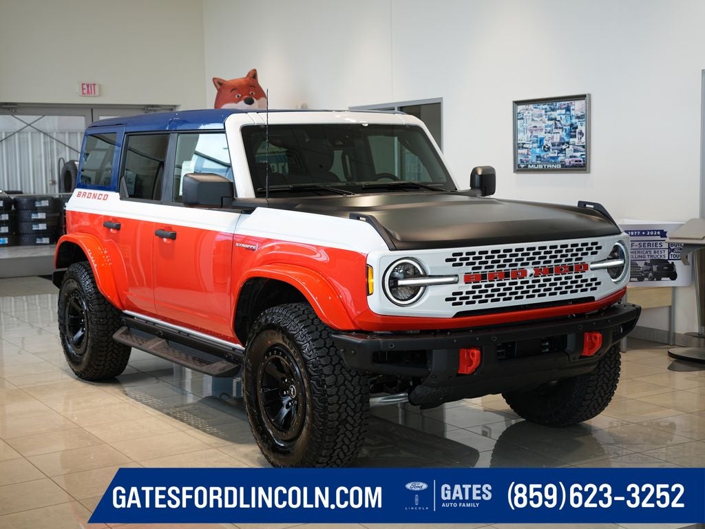 2026 Ford Bronco Stroppe Edition in Oxford White — front three-quarter view