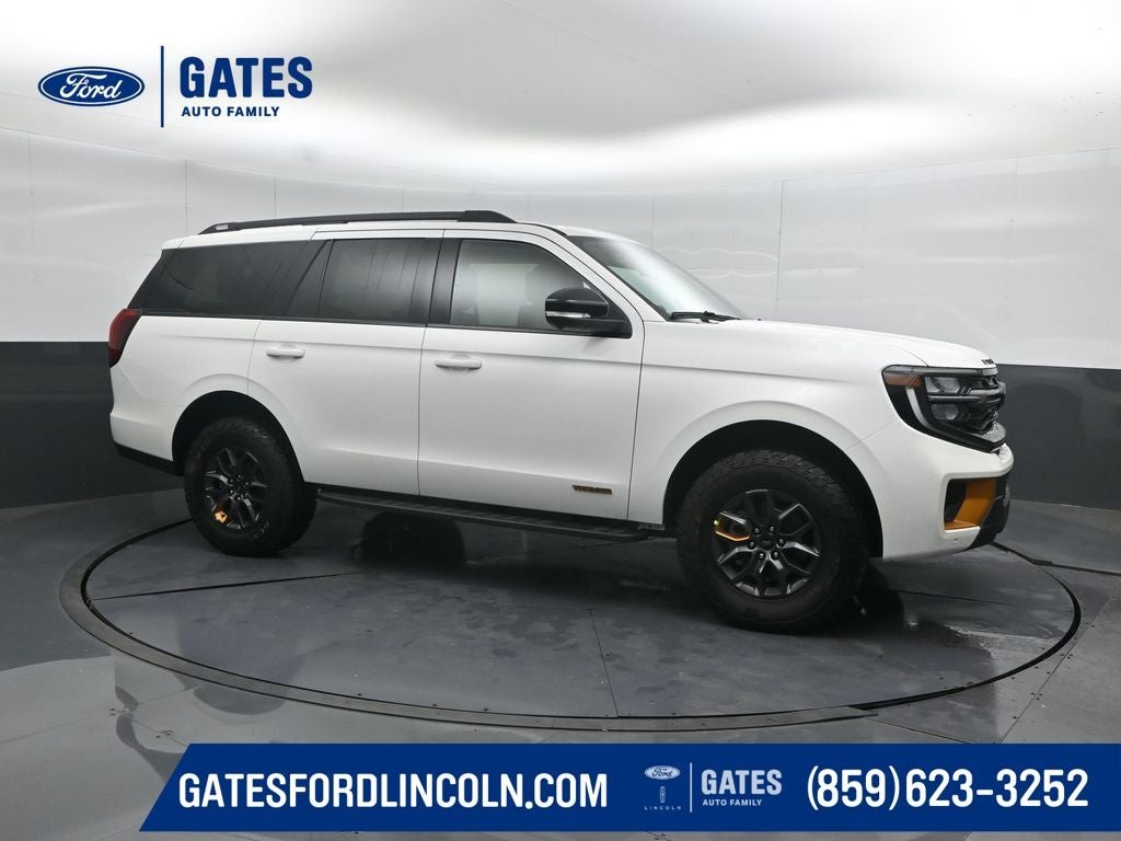 2026 Ford Expedition Tremor in Star White Metallic Tri-Coat — front three-quarter view