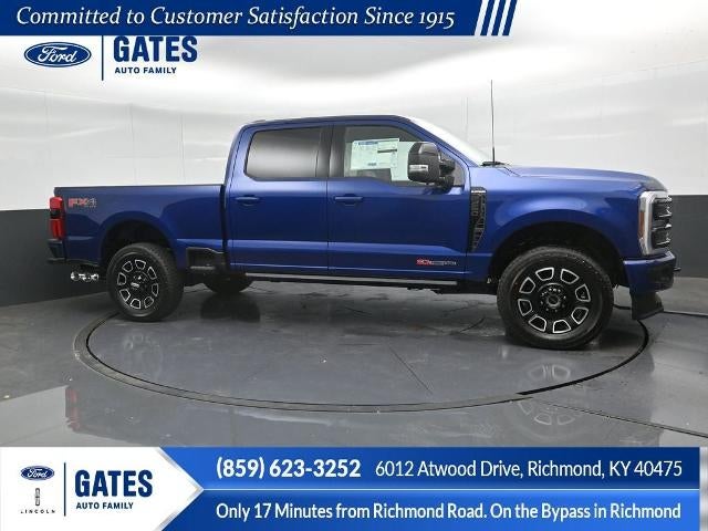 2026 Ford F-250SD Platinum in Argon Blue Metallic — front three-quarter view