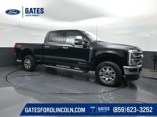 2026 Ford F-250SD Lariat in Agate Black Metallic — front three-quarter view