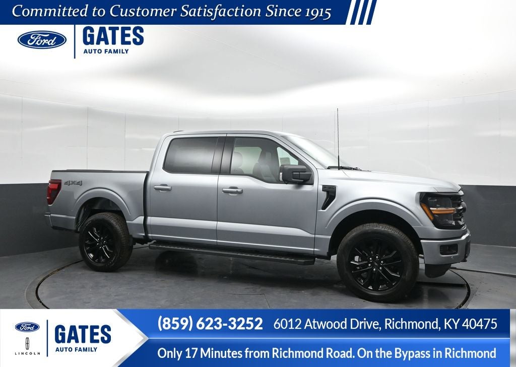 2026 Ford F-150 XLT in Iconic Silver Metallic — front three-quarter view