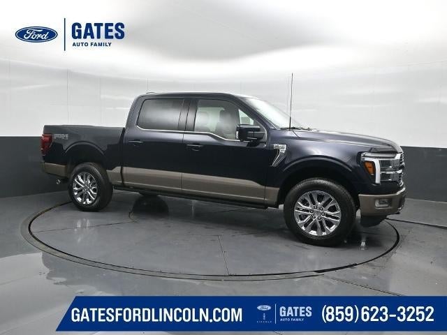 2026 Ford F-150 King Ranch in Antimatter Blue Metallic — front three-quarter view